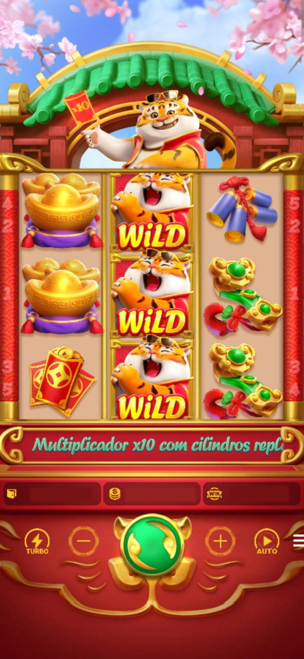 Clique em um botão na parte inferior para começar a jogar o jogo Fortune Tiger.