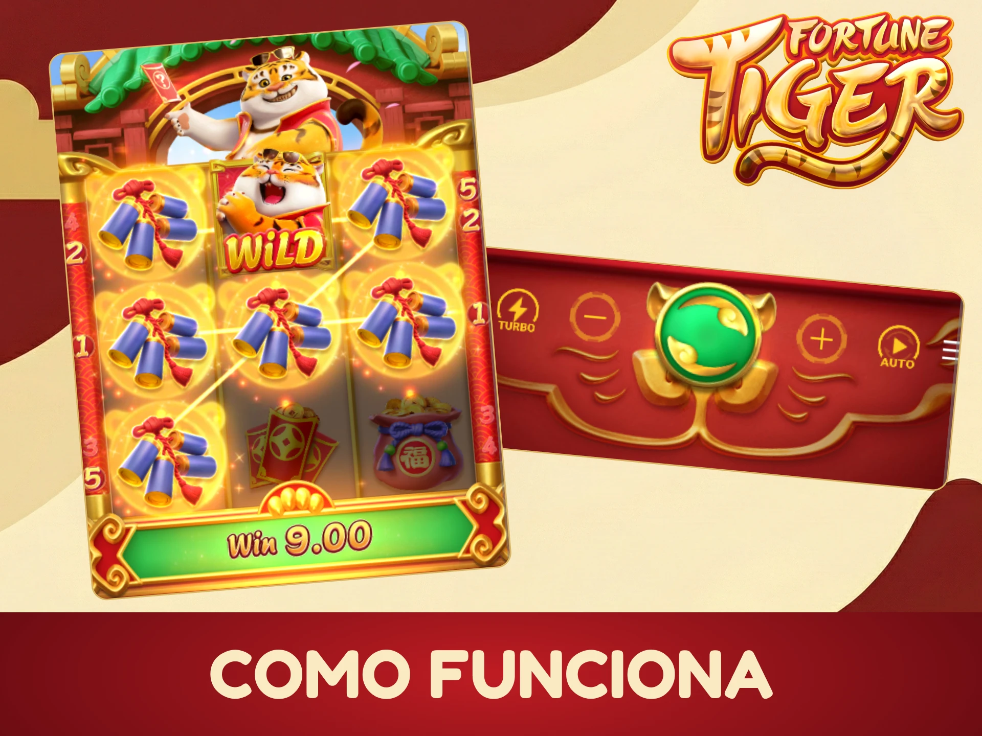 Jogue facilmente desde as primeiras rodadas no jogo Fortune Tiger.