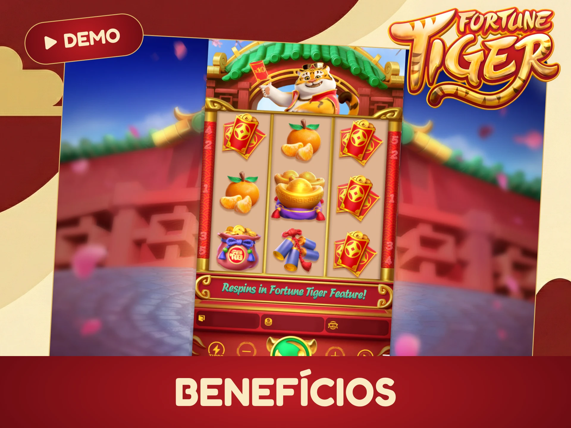 Treine sem riscos com a versão demo do Fortune Tiger.